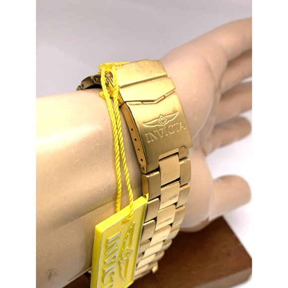 Invicta Men's Watch 36974 Pro Diver Quartz Chronograph Gold Steel Blue Dial 47mm - Picture 10 of 14